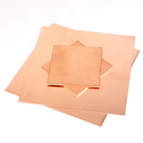 0.1mm to 2mm Pure Copper Sheet Plate 100x100mm