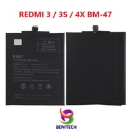 BATERAI XIAOMI REDMI 3 / 3S / REDMI 4X / BM47 BM-47 ~ BENITECH