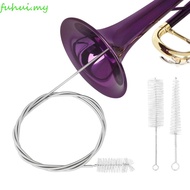 FUHUI Trumpet Tube Cleaning, Maintenance Kit Dust Removal Trumpet Cleaning Brush, Piston Brush Stain