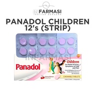 Panadol Children Chewable Tablet 12's (Strip) – Mudah Kunyah, Redakan Demam dan Sakit Kanak-Kanak