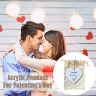 Thank You Gift. Never Forget The Changes You Made. Acrylic Day Valentine's Gift Pendant, E4g0