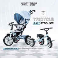 Clearance Sale! | รถเข็นเด็ก&จักรยานสามล้อ | Bentley Tri Cycle 6 in 1 Stroller Trike  [Jetstream Blu