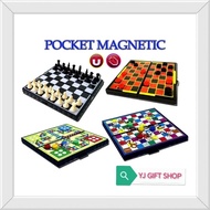 [Chess Set] Magnetic Chess Draught Snake Game Chess Set