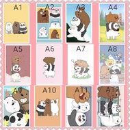 We Bare Bears Grizzly Panda Ice Bear Ezlink Card Sticker