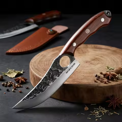 1PC Handmade Butcher's Knife 5CR15 Stainless Steel Boning Knife Cooking Knife for Kitchen Multifunct