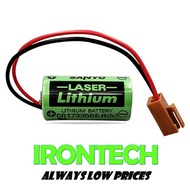 SANYO CR17335SE-R CR17335 3V PLC Lithium Battery with Plug Wire