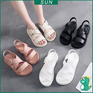 COD SUN Korean Fashion Women’s Sandals Kasut Wanita Slippers Sandal Shoe Flat Shoes Jelly Shoes Perempuan SA