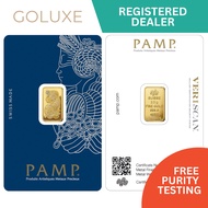 NEW PAMP 2.5g Gold Bar 999.9 Purity - Fortuna Design