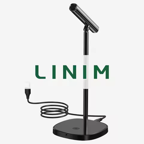 LINIM Condenser Desktop USB Microphone for PC Window Mac Laptop YouTube Recording Podcast Studio Blo
