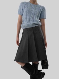 (PRE ORDER) g.glur | TEDDY PLEATED SKIRTS