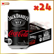 可口可樂 - 日本可口可樂 x Jack Daniel’s 威士忌可樂350ml x 24罐 【原箱優惠】