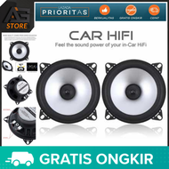 (BERKUALITAS) Speaker Subwoofer Audio Mobil HiFi 4 Inch 60W 2 PCS Super Keras / speaker subwoofer 5 