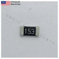10PCS Taiwan-Grade 15k ±5%, 1206 SMD Resistor (153)