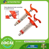 10ml/20ml Veterinary fiber glass syringe for pig Heavy duty TPX syringe Poultry vaccine injector for chicken duck