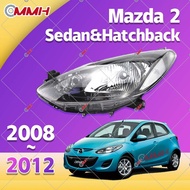 For ไฟหน้า Mazda 2 ไฟหน้า Mazda2 Hatchback แฮทช์แบค (2008-2012) ไฟหน้าสำหรับ ไฟหน้า โคมไฟหน้า ไฟหน้า