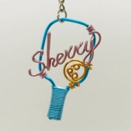 匹克球拍 匹克球 鋁線折字 客製鑰匙圈 Pickleball 運動紀念吊飾