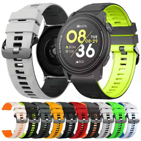 22mm Soft Silicone Watch Strap For COROS PACE 3/APEX 46mm/APEX Pro Band For COROS APEX 2 Pro/PACE Pr