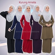 (XS-5XL) Kurung Moden Riau Amelia Baju Kurung Raya 2023 Kurung Nursing Murah Ironless Kurung Plus size NURASZ