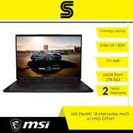 MSI Stealth 18 Mercedes AMG A1VHG 037- 18" UHD+ Mini LED IPS/Intel U9- 185H/64GB DDR5/2TB SSD/RTX408
