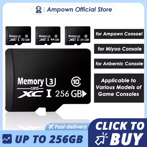 Ampown Micro Memory SD Card Up To 256GB SD/TF Flash Card 32 64 128G Memory Card for GD10 GD20 M8 G11
