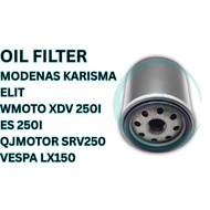 ELEMENT OIL FILTER OIL CLEANER MOTORCYCLE MODENAS KARISMA ELIT VESPA LX150 ES250I XDV 250I SRV250