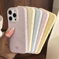 Phone Phone Case Apple Phone Case Polka Dot Phone Case Love Side Phone Case Korean Style ins Phone C