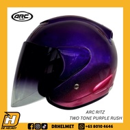 ARC Ritz Two Tone Purple Rush Helmet | Original ARC Helmet Singapore