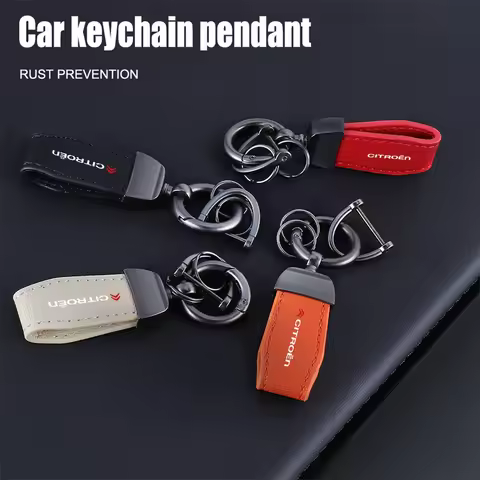 1Pcs Car Styling Sheepskin Key Buckle Key Chain Ring For Citroen Celysee C6 C3 C5 C1 C2 C4 Aircross 