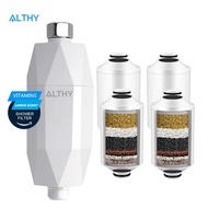 ALTHY High Output Vitamin Revitalizing Shower Filter - Reduces Dry Itchy Skin, Dandruff, Eczema, Imp