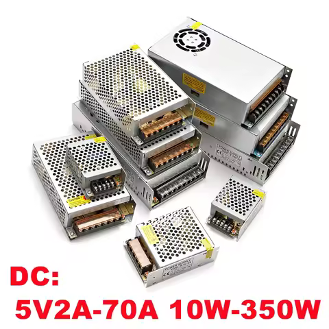 SUSWE LED power supply DC 5V/10W 15W 25W 50W 100W 200W 300W 350W Switching Power Supply Source Trans