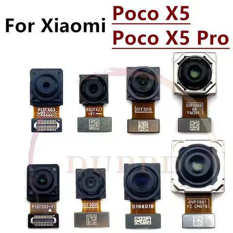 Rear Front Camera For Xiaomi Mi Poco X5 Pro X5Pro Backside Facing Frontal Selfie Back Camera Module 