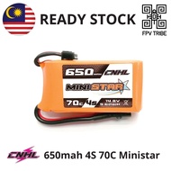 CNHL MiniStar 650mAh 14.8V 4S 70C Lipo For FPV With XT30 Plug