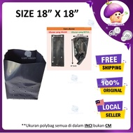 1PCS 18X18 1Pc Quality UV Protection Poly Bag /Polybag/Nursery Plantation Plastic/Polibag Fertigasi/Plastik Semaian