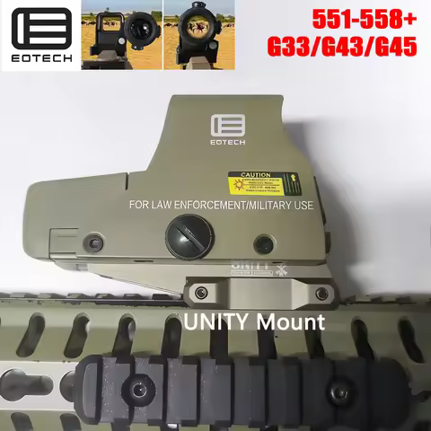Hunting EOTECH 551 552 553 Red Dot Holographic Collimator with UNITY Mount G33 G43 G45 3X 5X Magnifi