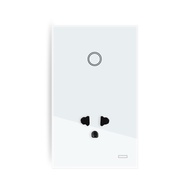 Melery Wifi Smart Tuya Light Switch Thailand US Plug Wall Socket Mexico USA Outlet Touch Glass Panel
