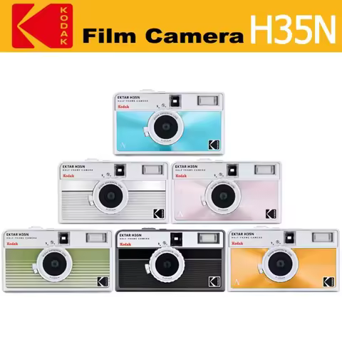 Original Kodak EKTAR H35 H35N Half Frame Camera 35mm Film Camera Reusable Film Camera With Flash Lig