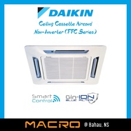 DAIKIN 1HP / 1.5HP R32 Non-Inverter Ceiling Cassette Aircond (FFC-A Series) Air Conditioner