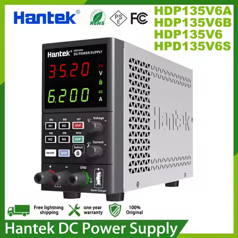 Hantek Programmable DC Power Supply HDP135V6A HDP135V6 HDP135V6S Four-digit Digital Display Pressure