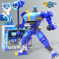 Universe Guard Super Armor Dinosaur Team Rainbow Mecha Transforming Robot Storm Lightning Children's