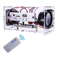 DIY Bluetooth Speaker Kit with LED Flashing Light Soldering Project USB Mini Home Stereo Sound Ampli