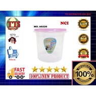 TTS- NCI 60220 ROUND FRESH CONTAINER(AIR TIGHT) 4.5L/ BEKAS PLASTIK TTS DISTRIBUTION SDN BHD