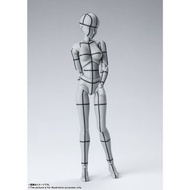 【熱賣再販】 S.H.FIGUARTS 素體醬(女) 線框版 (灰色VER.) (2023年6月再販版本) S.H.Figuarts Body-chan -Wire Frame- (Gray Colo