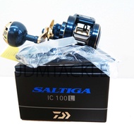 21 DAIWA Fishing reel SALTIGA IC 100, 100L, 100P-DH, 100PL-DH, 300HL-SJ Reel with 1 Year Warranty &amp; Free Gift