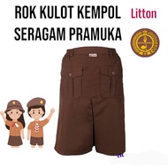 Scout Uniform Elastic Waist Kempol Culotte Skirt | Scout pants skirt