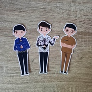 (isi 3pcs) Topper hiasan untuk hampers buket kado edisi hari guru