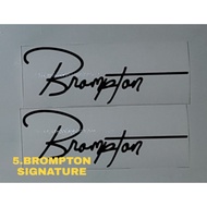 Quality brompton signature Stickers