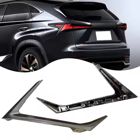 For Lexus NX NX200t NX300 NX300H 2017 2018 2019 2020 Car Rear Bumper Plated Bright Strip Rear Fog La