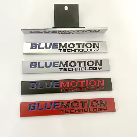3D Metal Bluemotion Logo Car Front Grill Emblem Trunk Badge For VW Golf 7 6 Polo 9n3 Passat B8 CC Bl