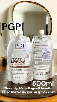 kem HẤP TÓC PGP _ DẦU Ủ TÓC PHỤC HỒI TÓC HƯ TỔN KARETIN PGP 500ML