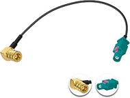POBADY SMB Female Right Angle to Fakra Z Male Extension Cable 6In/15cm Universum FAKRA Plug to SMB S